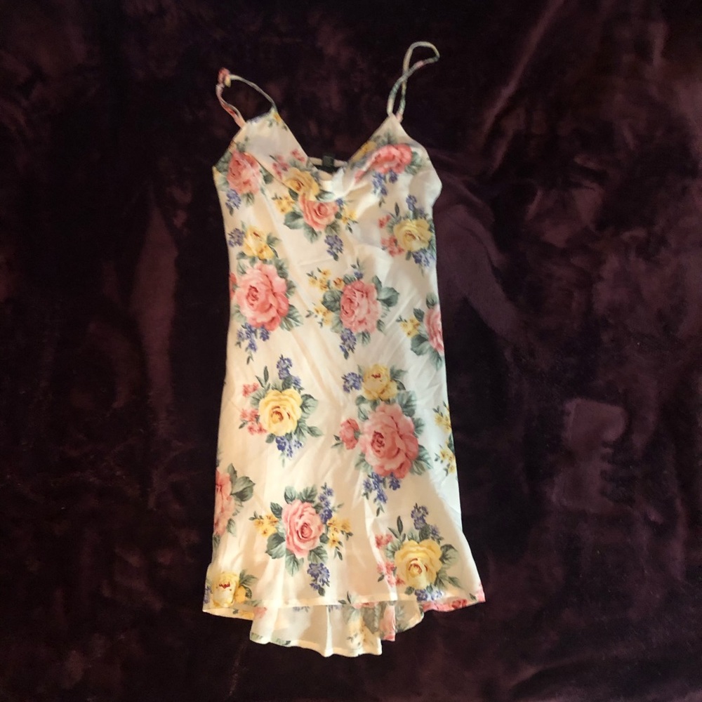 Floral White Dress